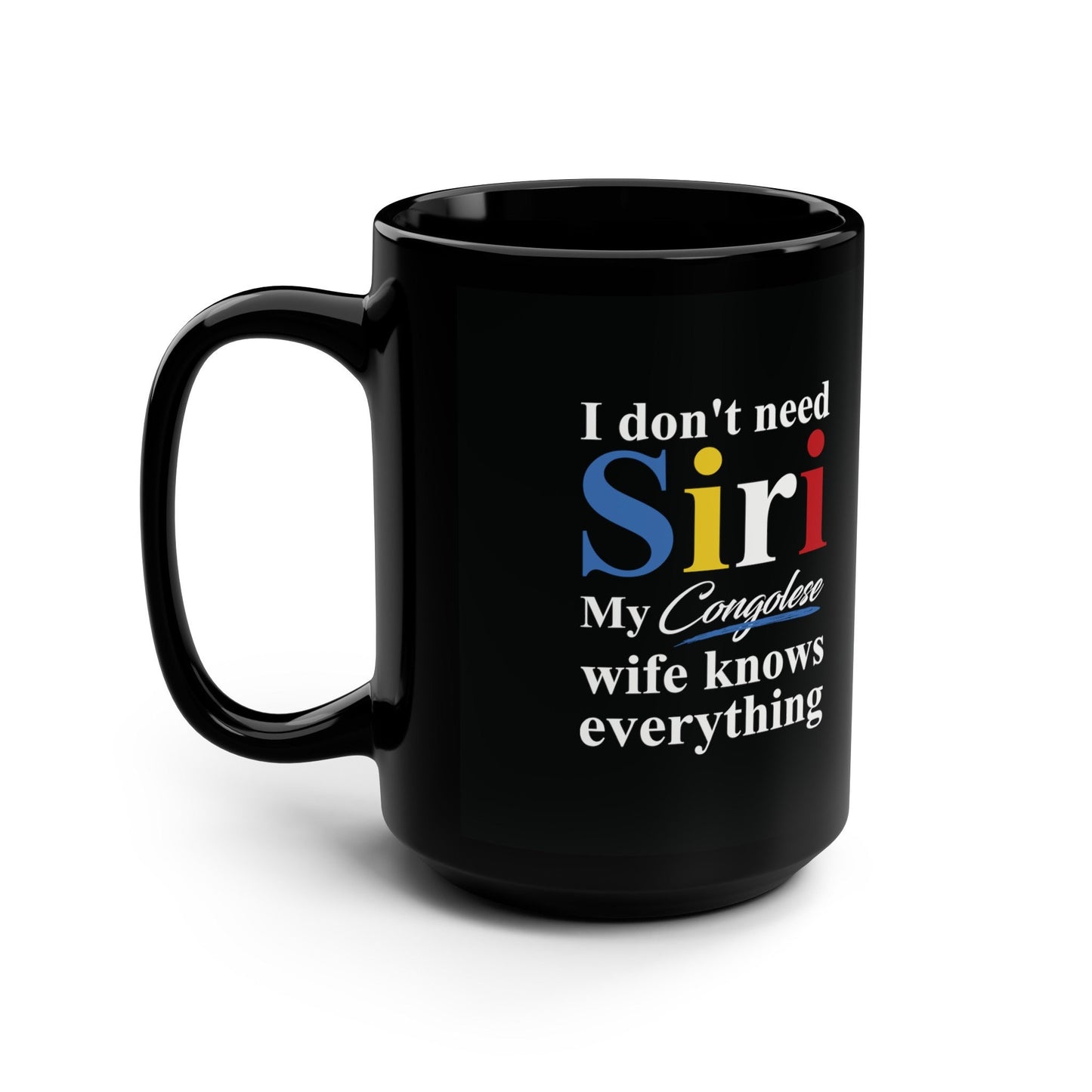 Congolese Black Mug, 15oz