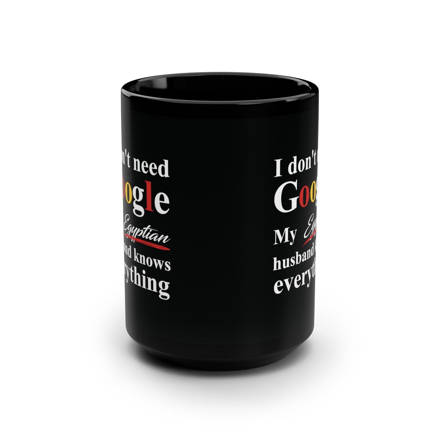 Egyptian Black Mug, 15oz