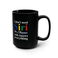 Ethiopian Funny Black Mug, 15oz