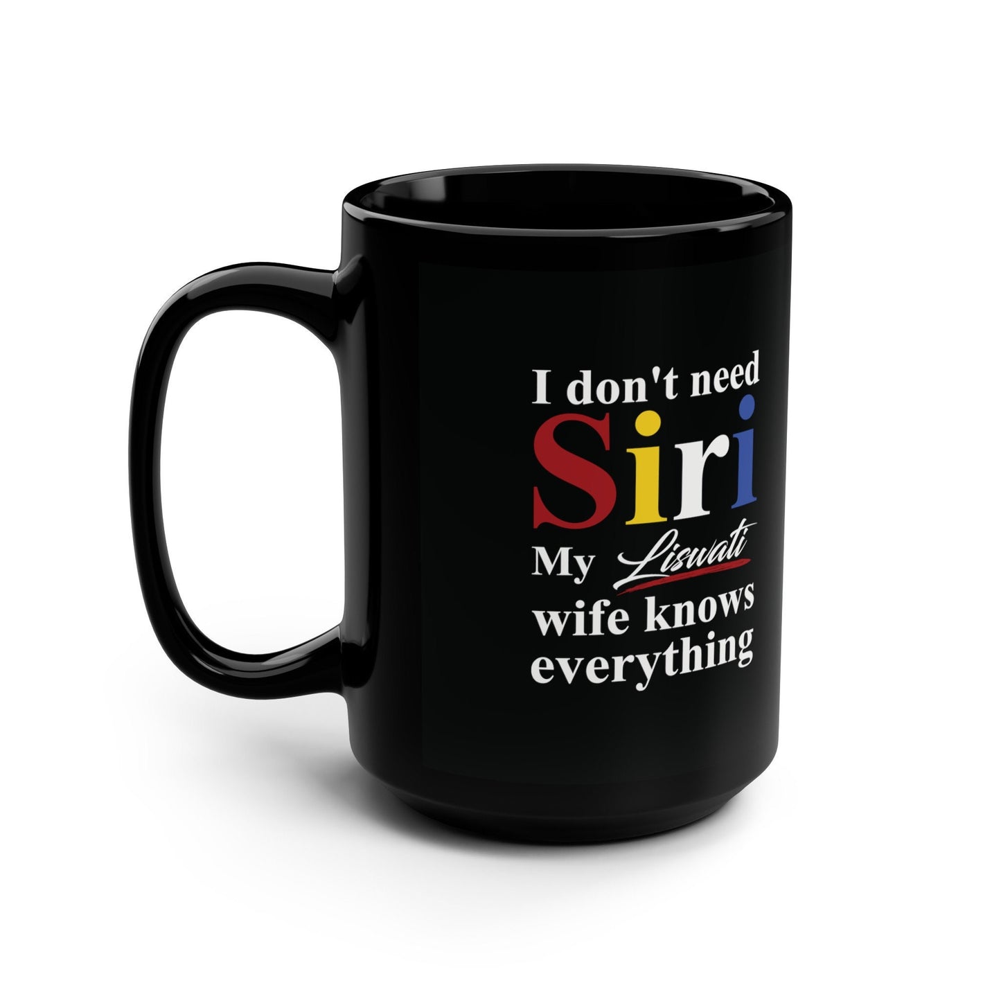 Eswatini Black Mug- 15oz