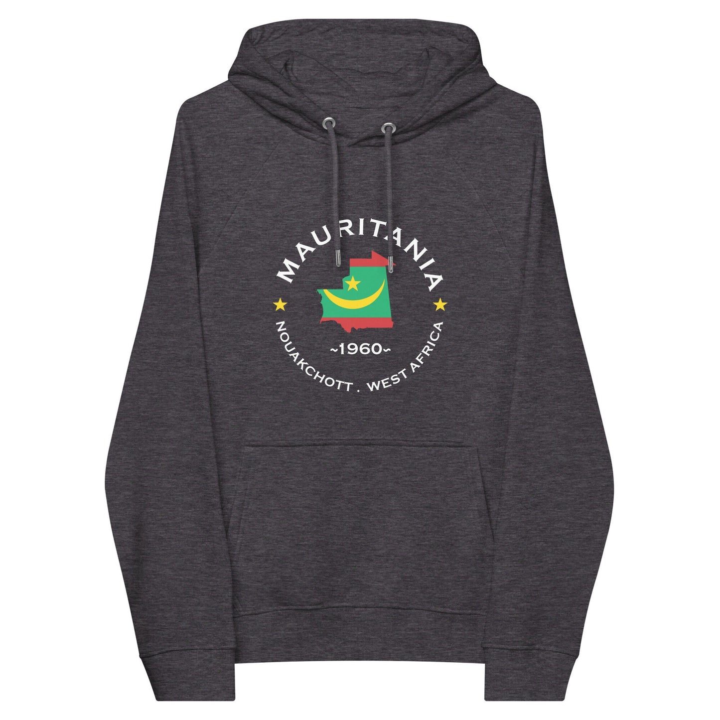 Mauritanian Unisex eco raglan hoodie