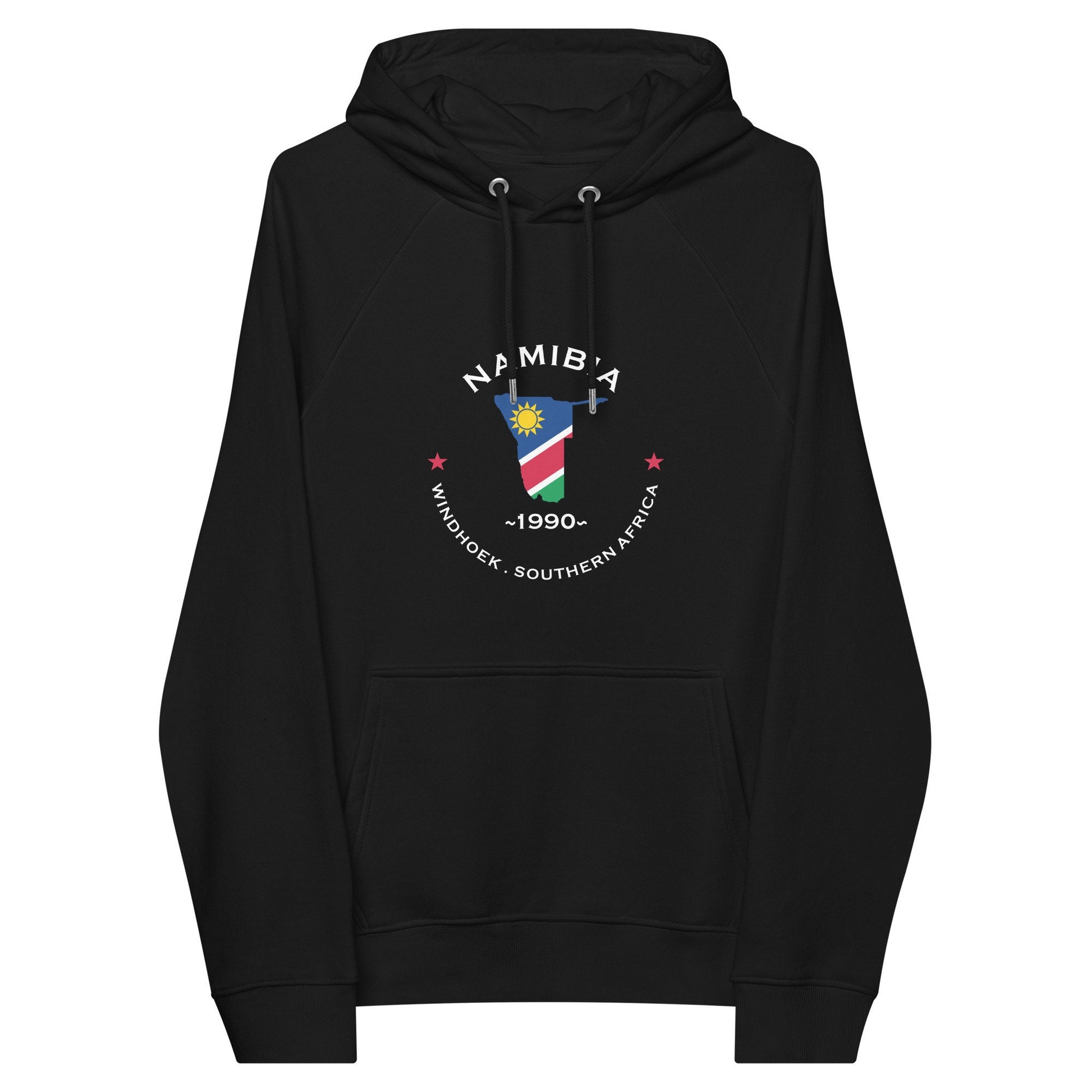 Namibian Unisex eco raglan hoodie