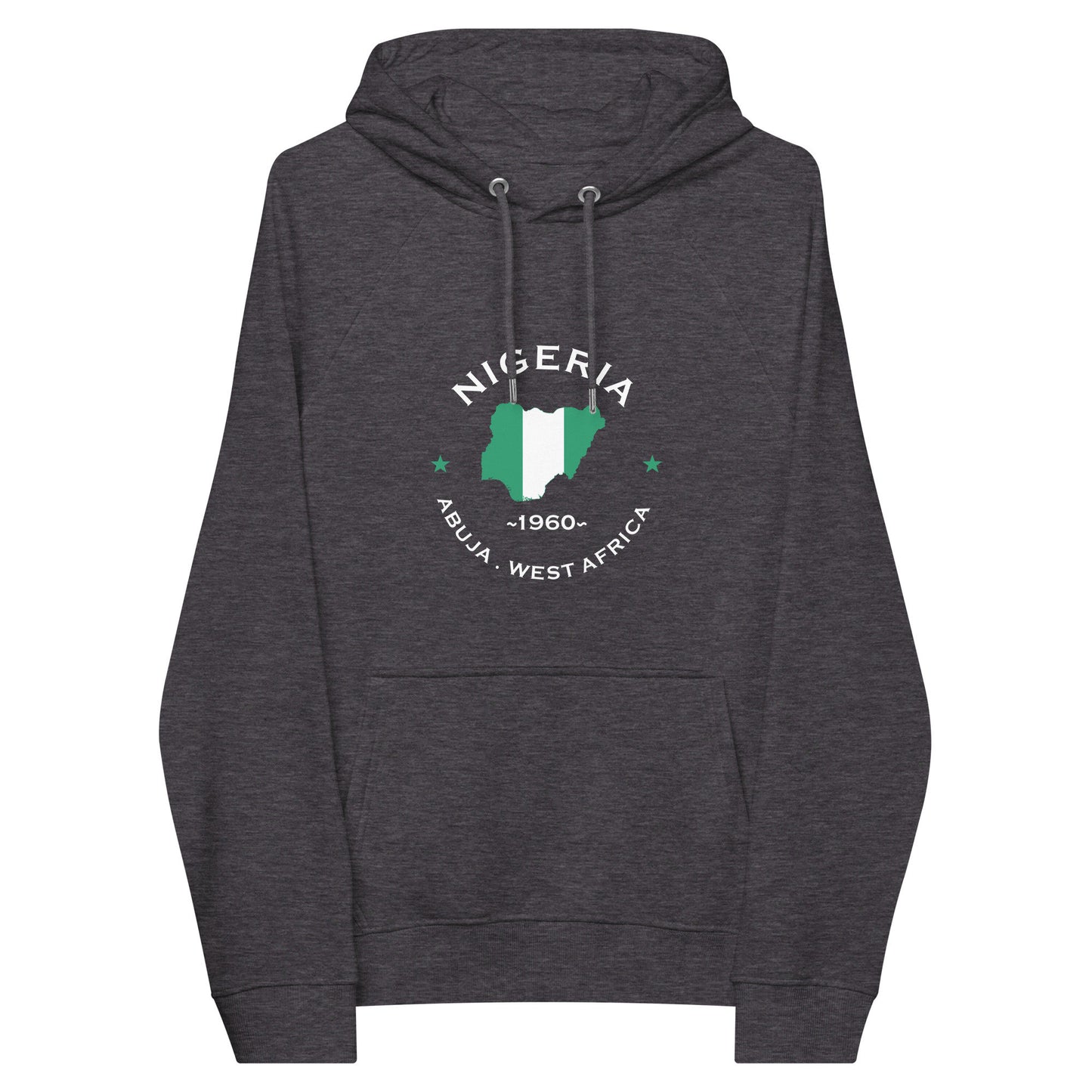 Nigerian Unisex eco raglan hoodie