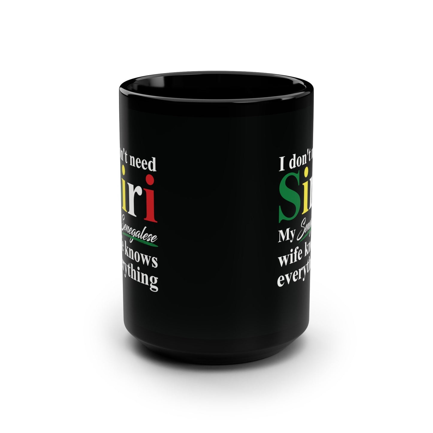 Senegalese Black Mug, 15oz