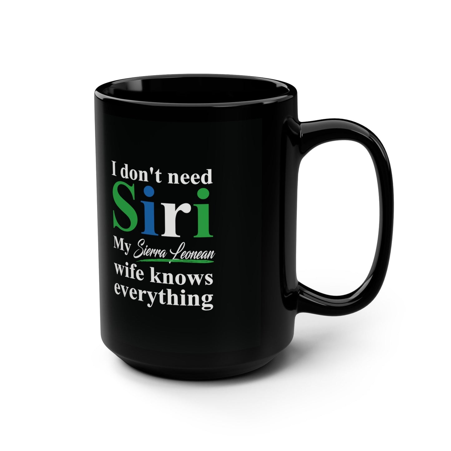 Sierra Leonean Black Mug, 15oz