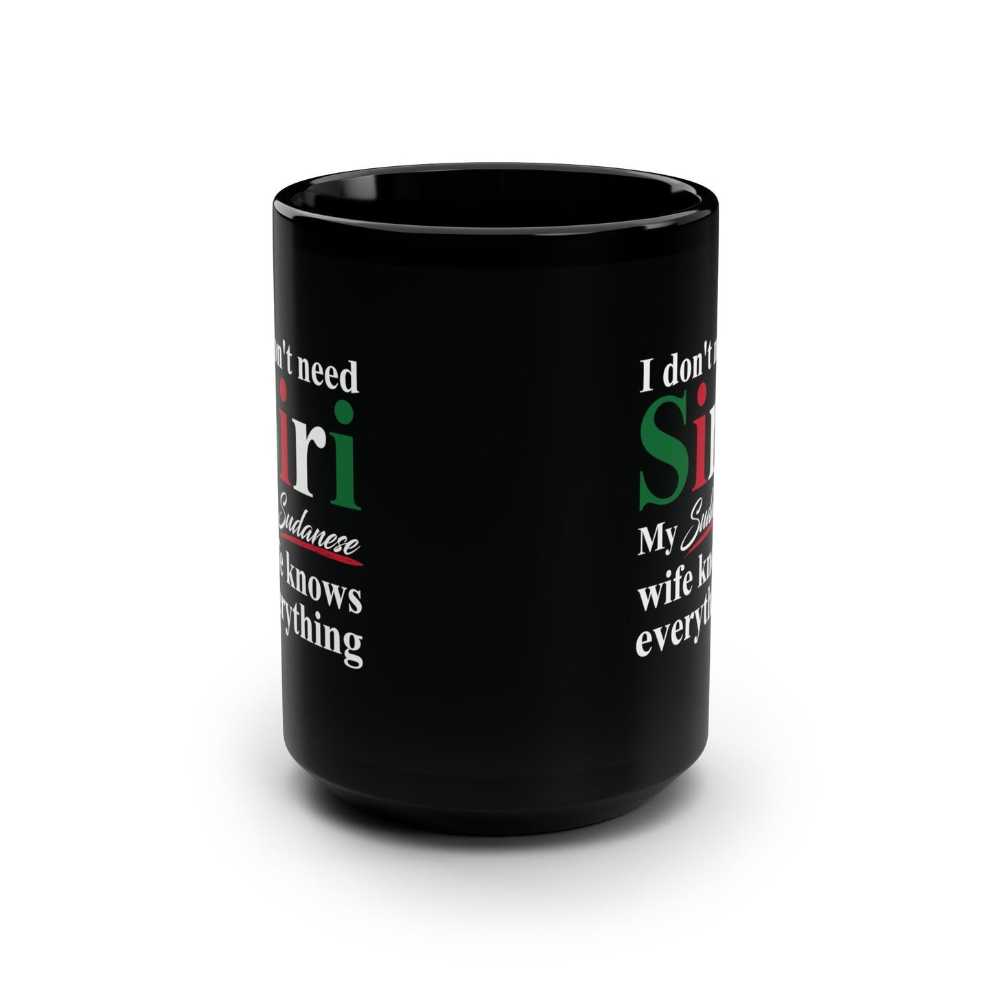 Sudanese  Black Mug, 15oz