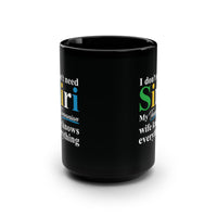 Tanzanian Inspired Black Mug, 15oz