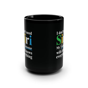 Tanzanian Inspired Black Mug, 15oz