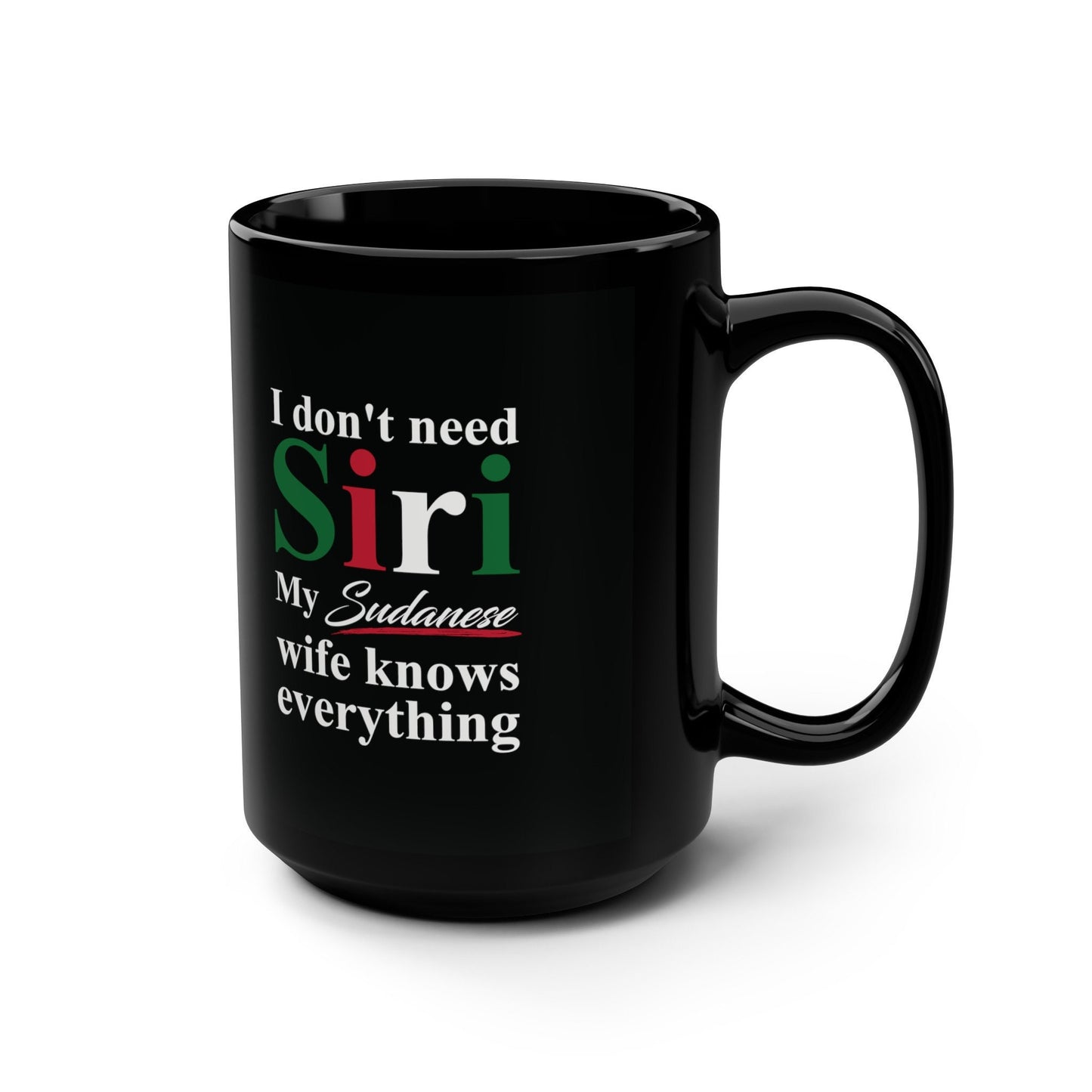 Sudanese  Black Mug, 15oz