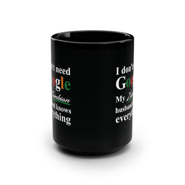 Zambian Inspired Black Mug, 15oz