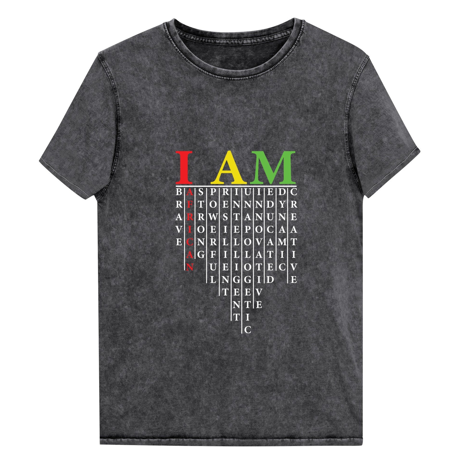 I AM AFRICAN Denim T-Shirt