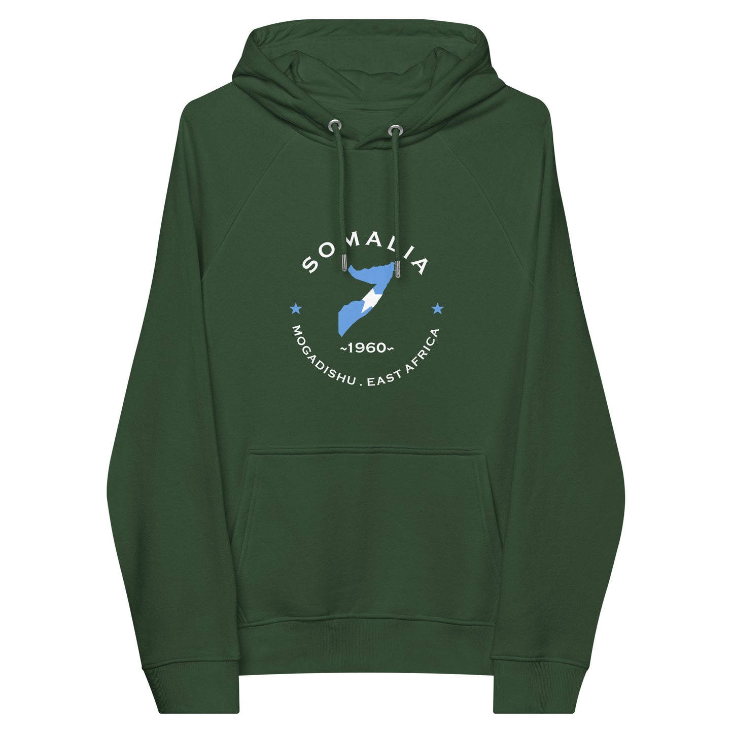 Somalia Unisex eco raglan hoodie