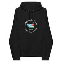 South Sudanese Unisex eco raglan hoodie