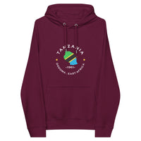 Tanzanian Unisex eco raglan hoodie