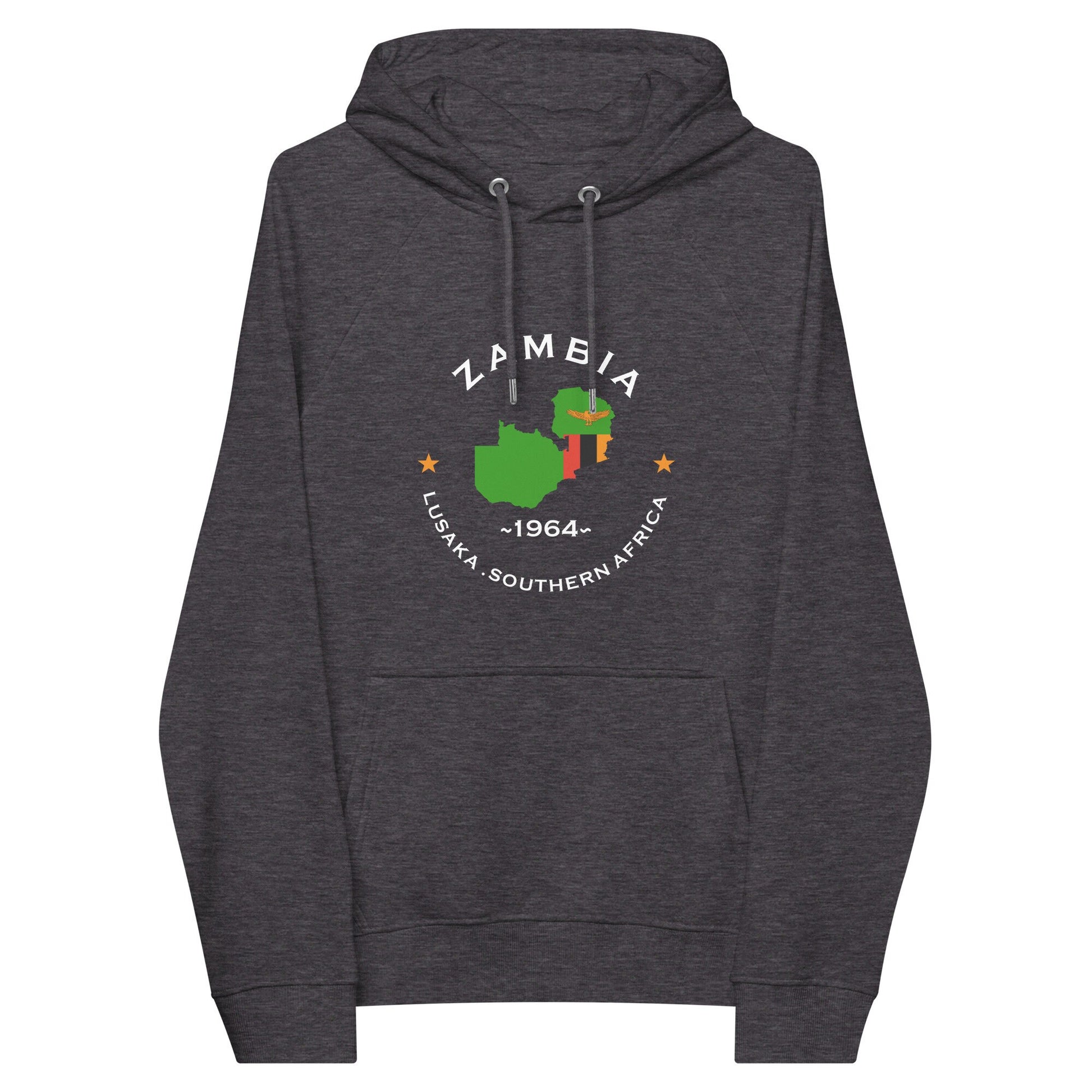 Zambian Unisex eco raglan hoodie