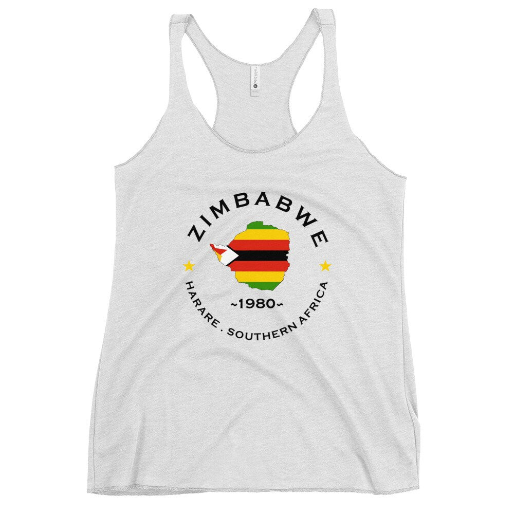 Zimbabwean Women&#39;s Racerback Tank