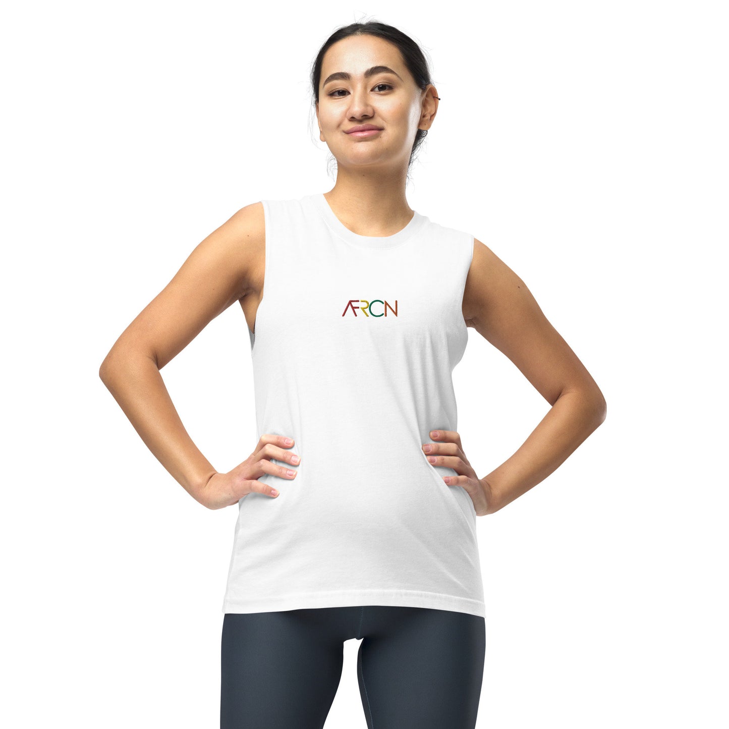 AFRCN Unisex Muscle Shirt/ Gym top/ Work out Top/African Oversized Top