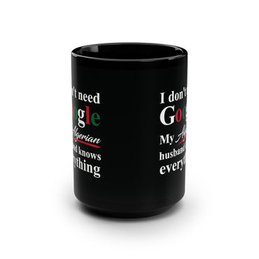 Algerian Funny Dad Black Mug, 15oz