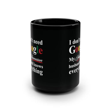 Ghanaian Inspired Black Mug, 15oz