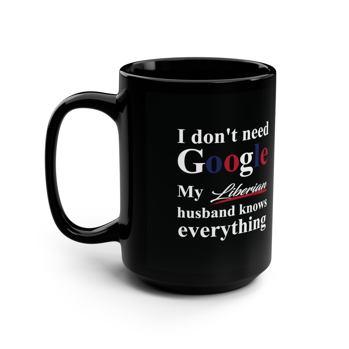 Liberian Black Mug, 15oz