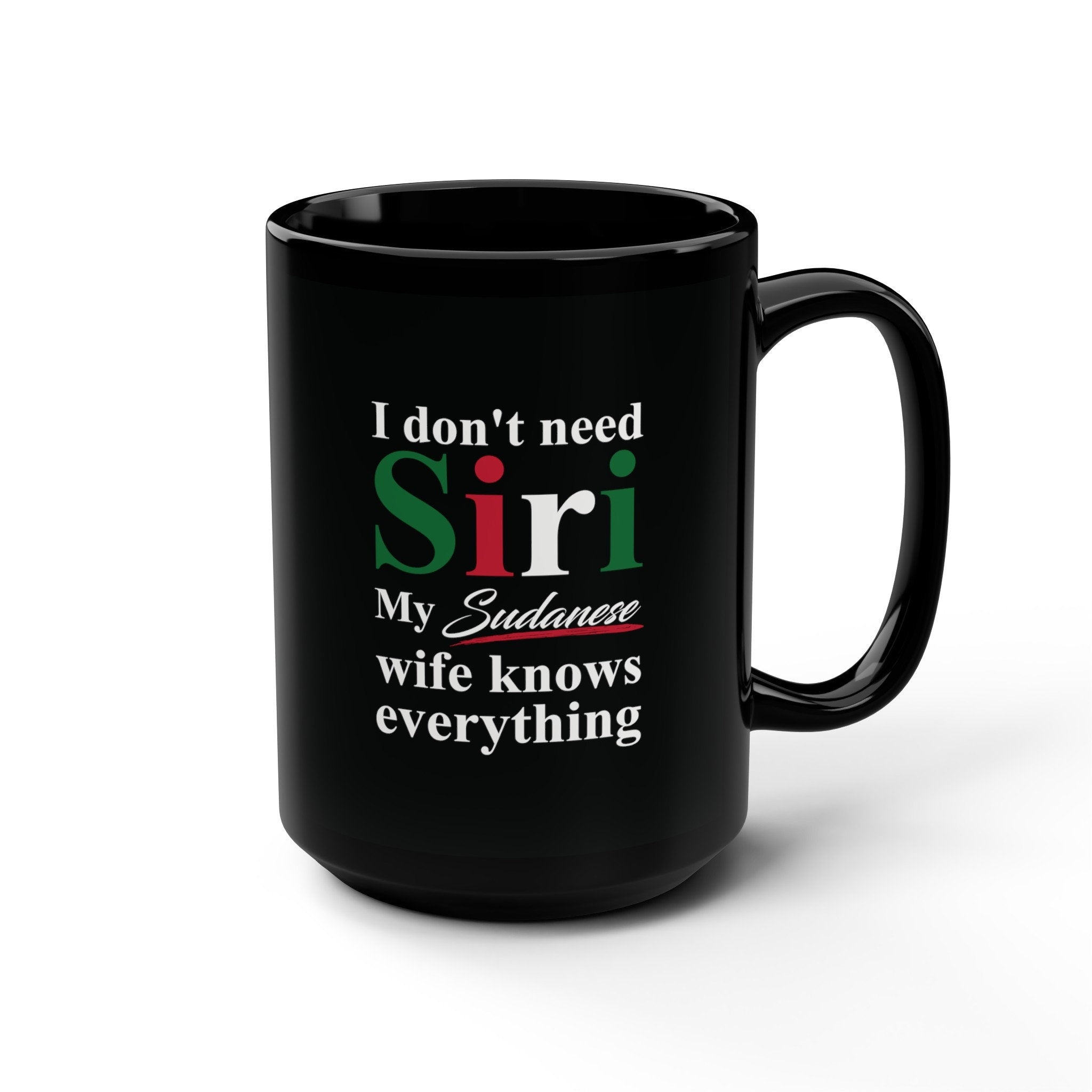 Sudanese  Black Mug, 15oz