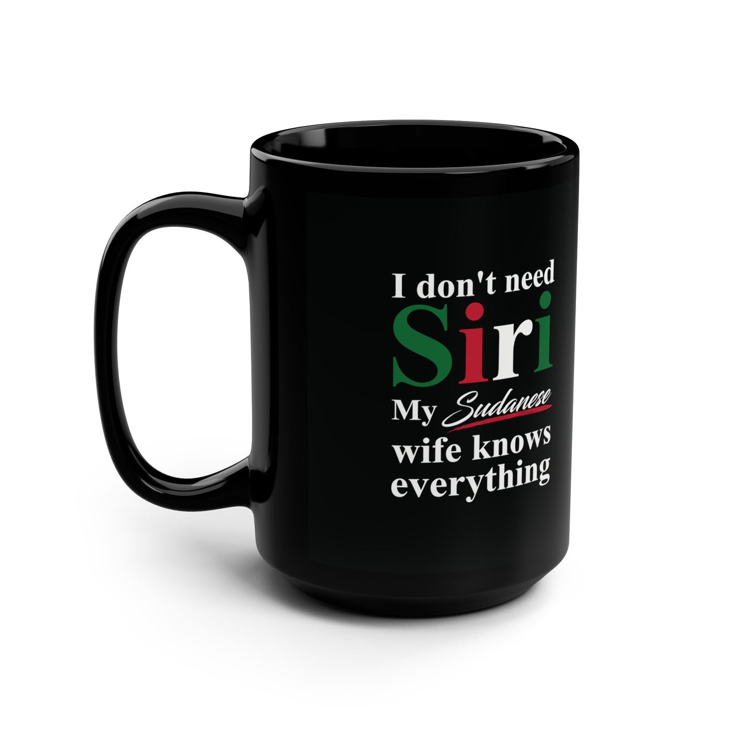 Sudanese  Black Mug, 15oz