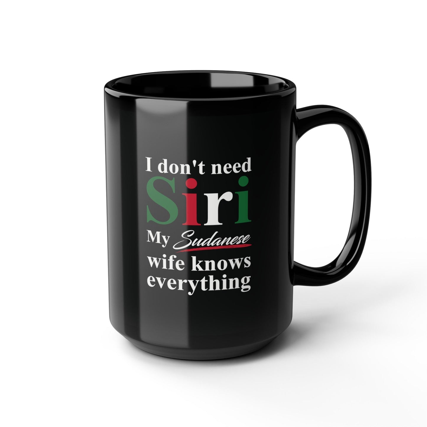 Sudanese  Black Mug, 15oz