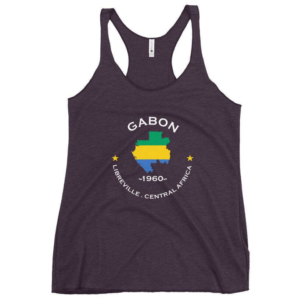 Gabonese Women&#39;s Racerback Tank