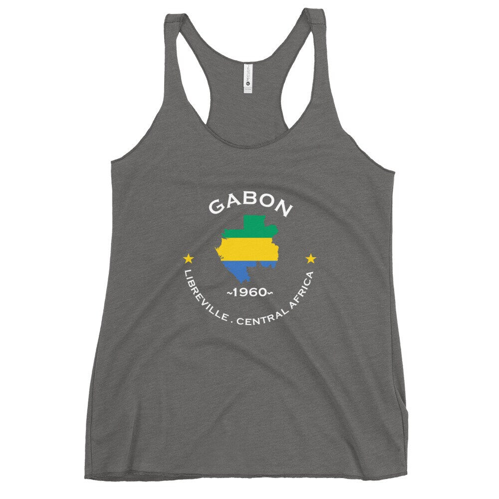 Gabonese Women&#39;s Racerback Tank