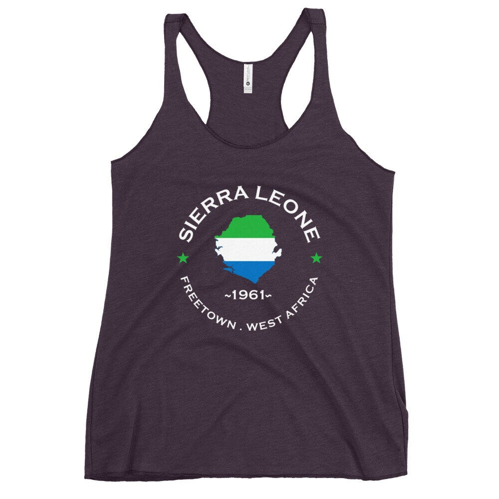 Sierra Leonean Women&#39;s Racerback Tank