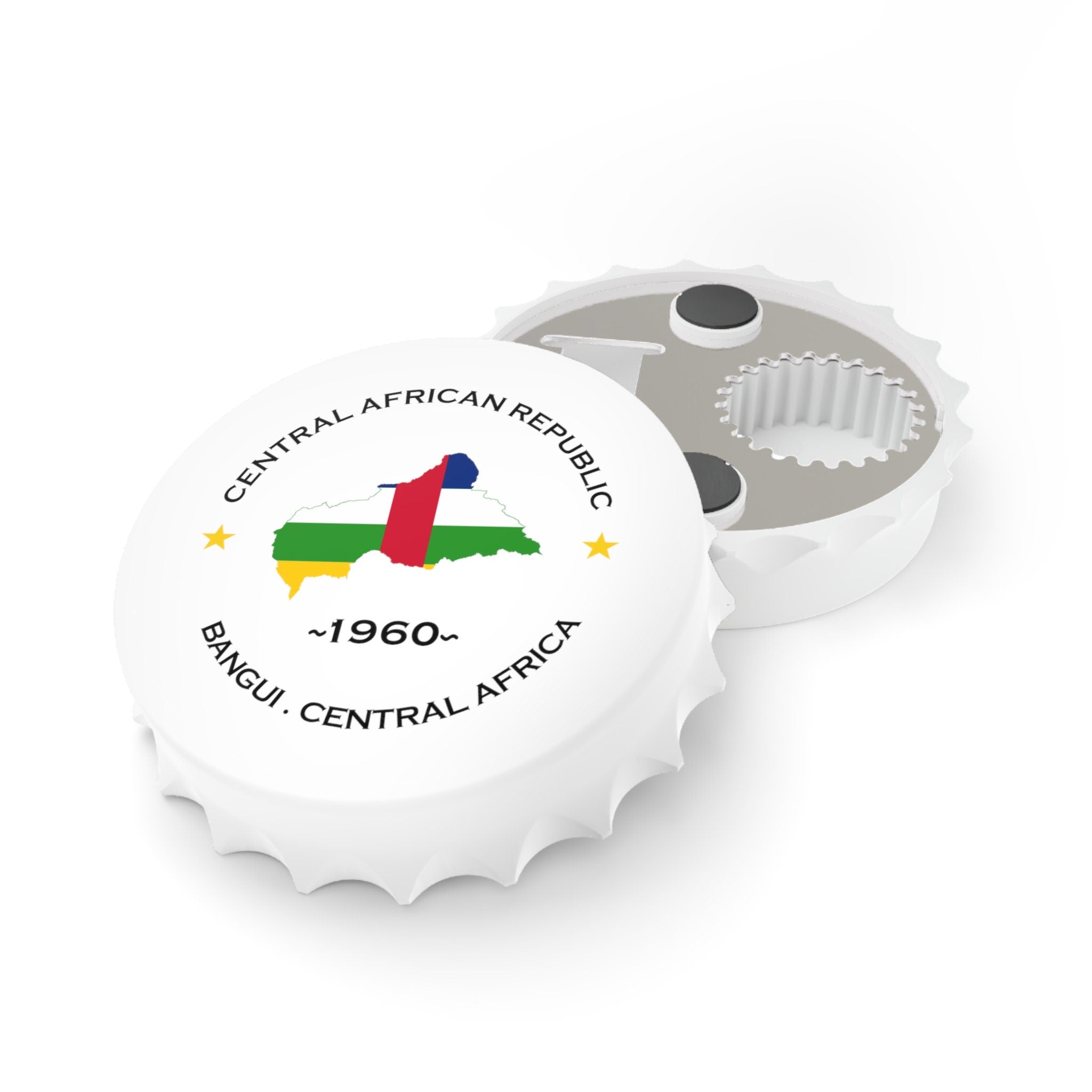 Central African Republic Bottle Opener and Fridge Magnet