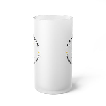 Cameroonian Frosted Glass Beer Mug