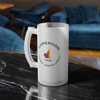 Cameroonian Frosted Glass Beer Mug