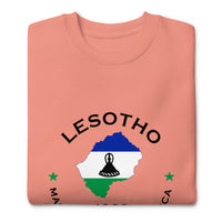 Lesotho Unisex Premium Sweatshirt,African Tshirt,Africans in Diaspora,African American,African Couples,African Families,Gifts for Africans