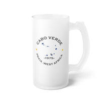 Cabo Verde Frosted Glass Beer Mug