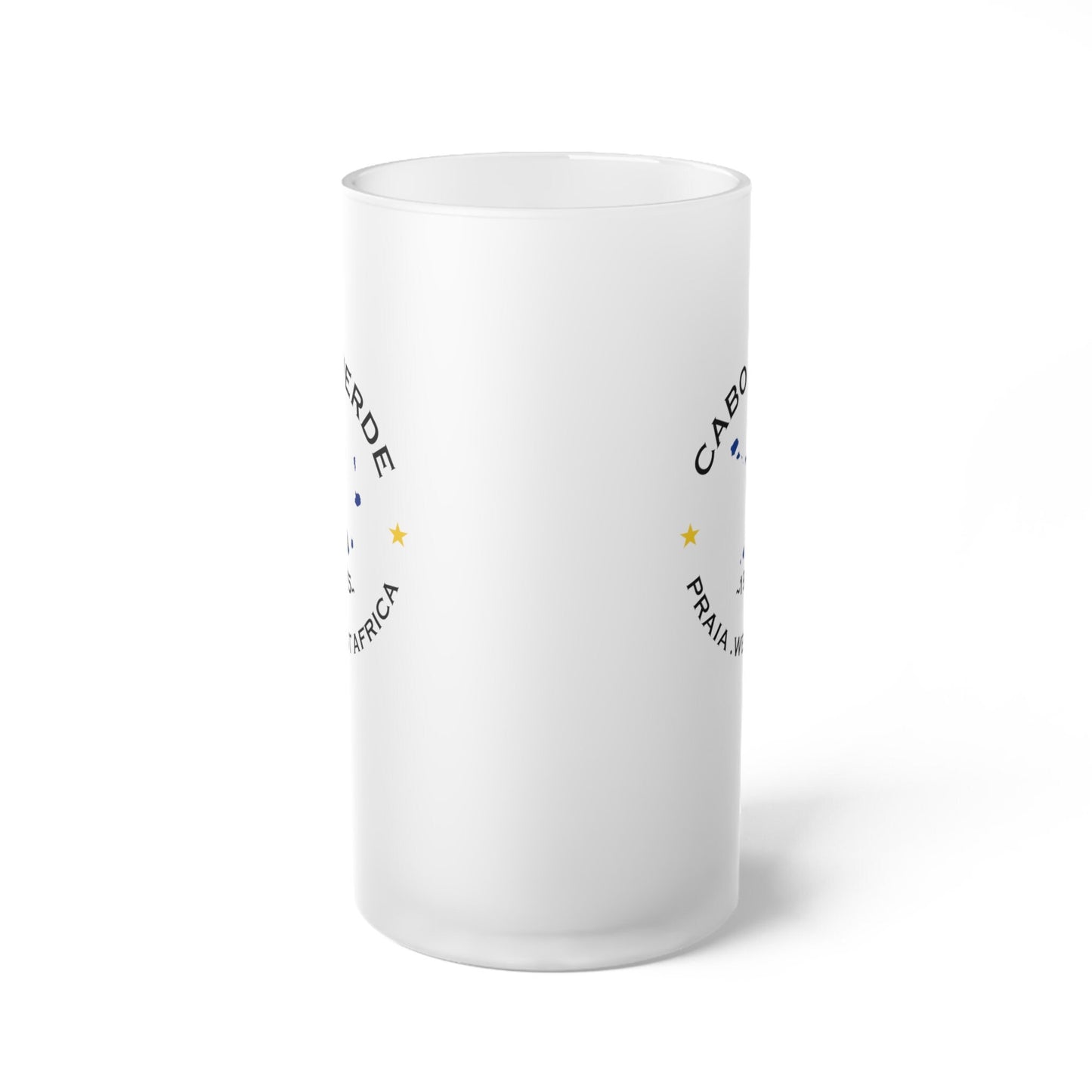 Cabo Verde Frosted Glass Beer Mug