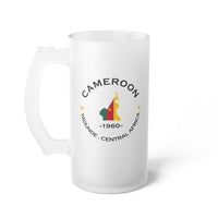 Cameroonian Frosted Glass Beer Mug