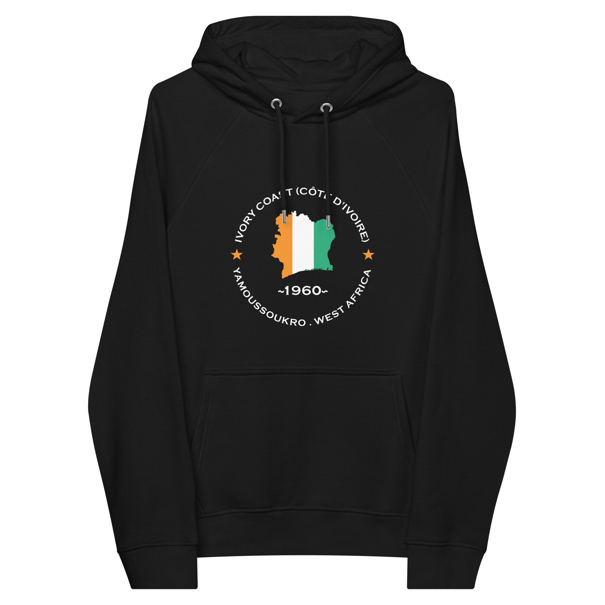 Ivorian Unisex eco raglan hoodie