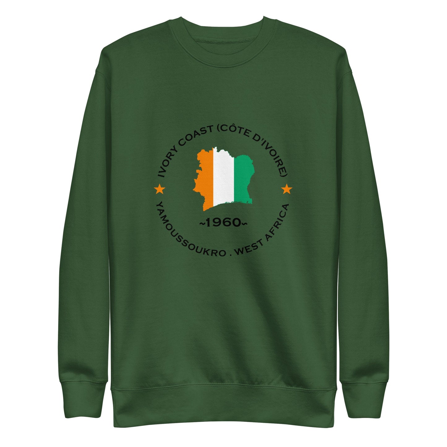 Ivorian Unisex Premium Sweatshirt,African Tshirt,Africans in Diaspora,African American,African Couples,African Families,Gifts for Africans