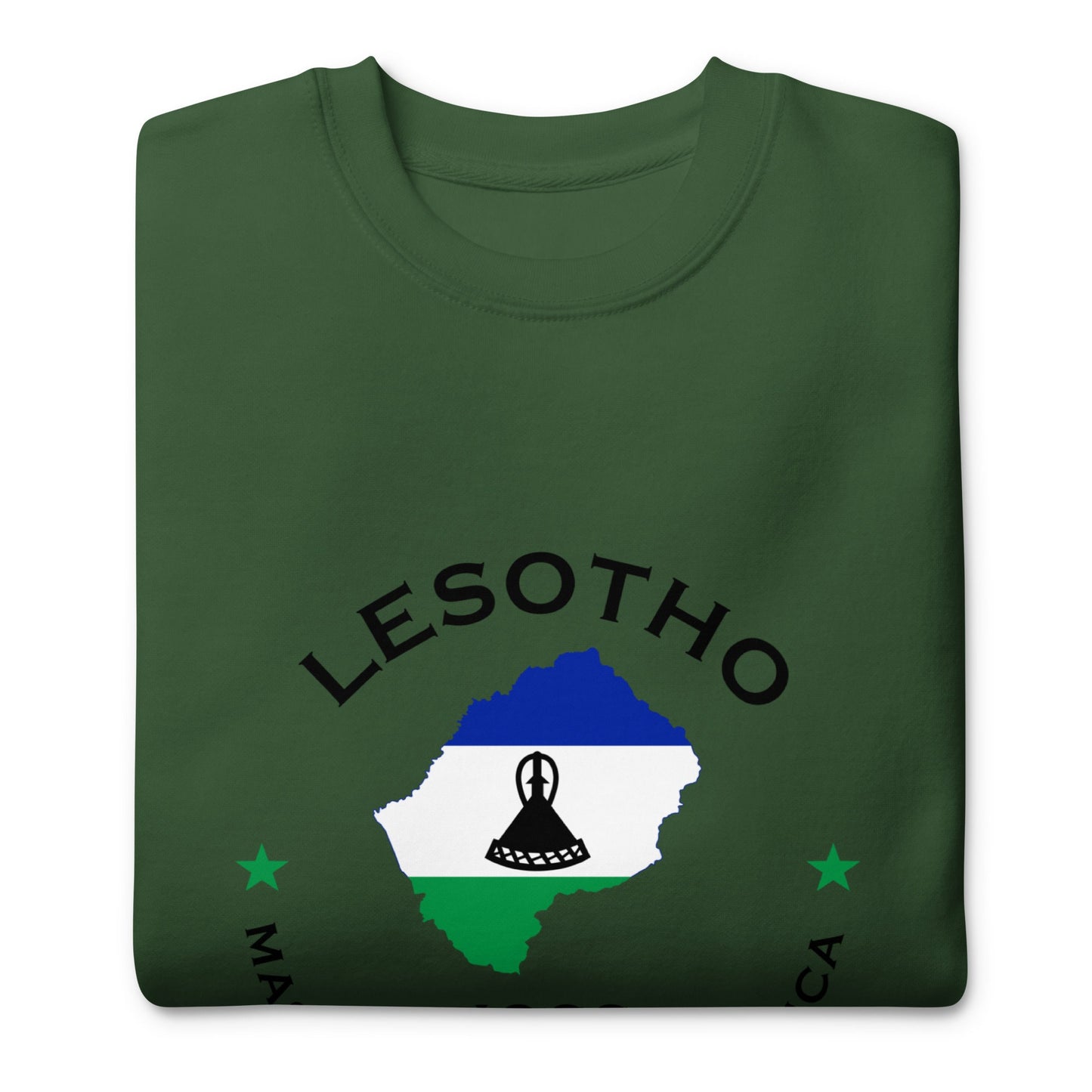 Lesotho Unisex Premium Sweatshirt,African Tshirt,Africans in Diaspora,African American,African Couples,African Families,Gifts for Africans