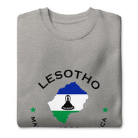 Lesotho Unisex Premium Sweatshirt,African Tshirt,Africans in Diaspora,African American,African Couples,African Families,Gifts for Africans