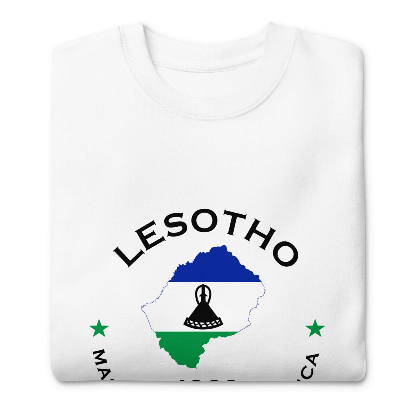 Lesotho Unisex Premium Sweatshirt,African Tshirt,Africans in Diaspora,African American,African Couples,African Families,Gifts for Africans