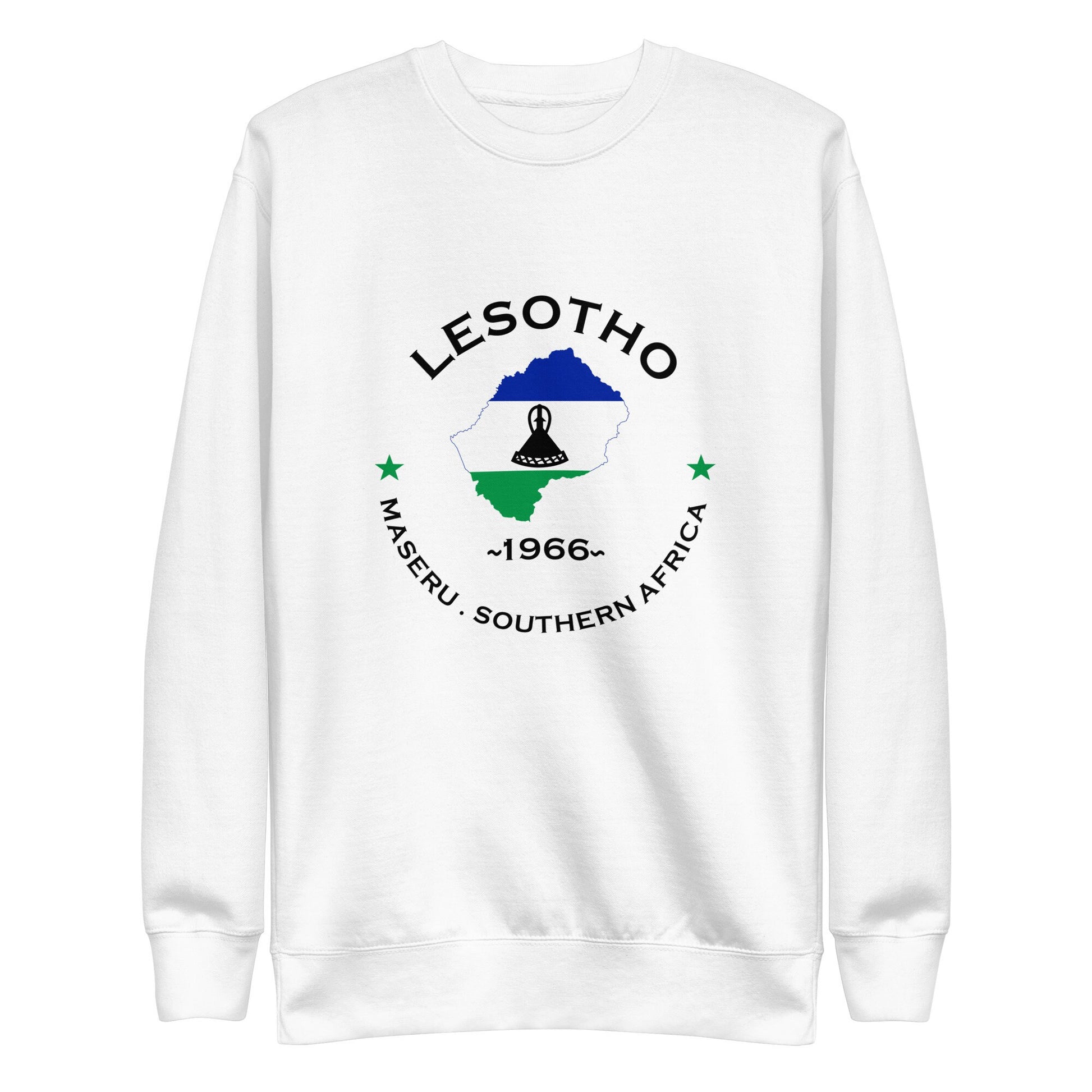 Lesotho Unisex Premium Sweatshirt,African Tshirt,Africans in Diaspora,African American,African Couples,African Families,Gifts for Africans