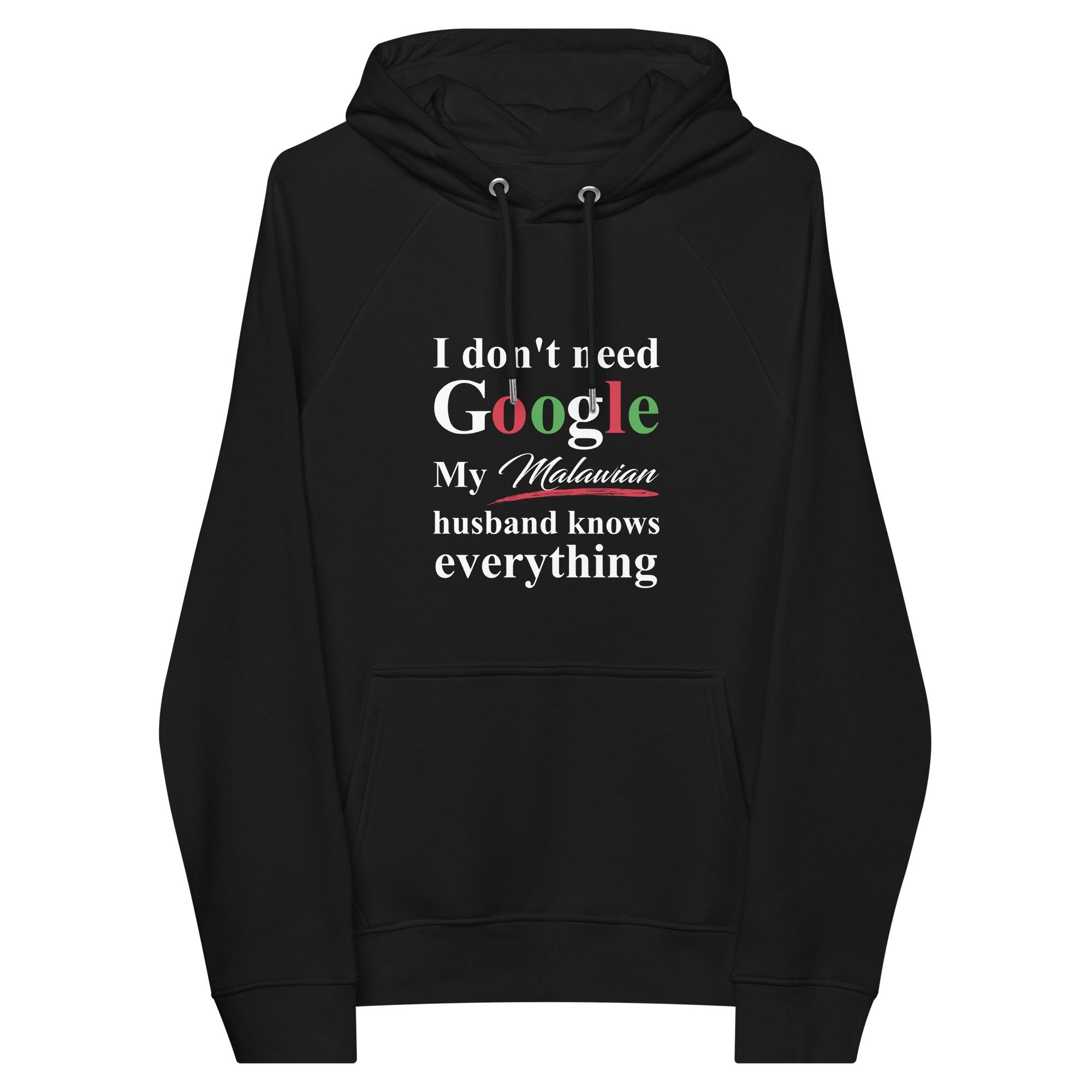 Malawian Funny Husband eco raglan hoodie