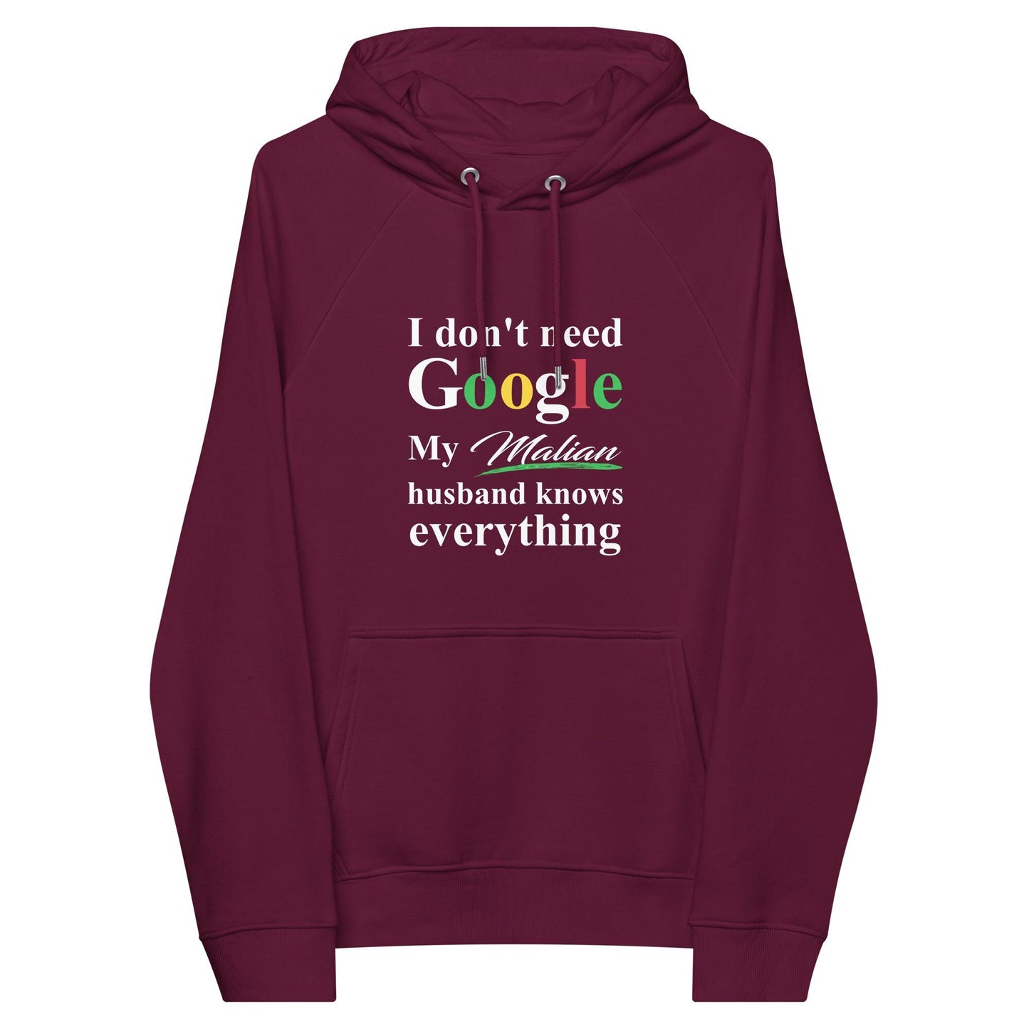 Malian Funny Husband eco raglan hoodie