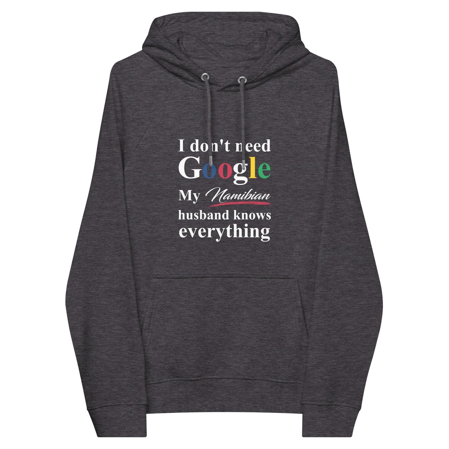 Namibian Funny Husband eco raglan hoodie