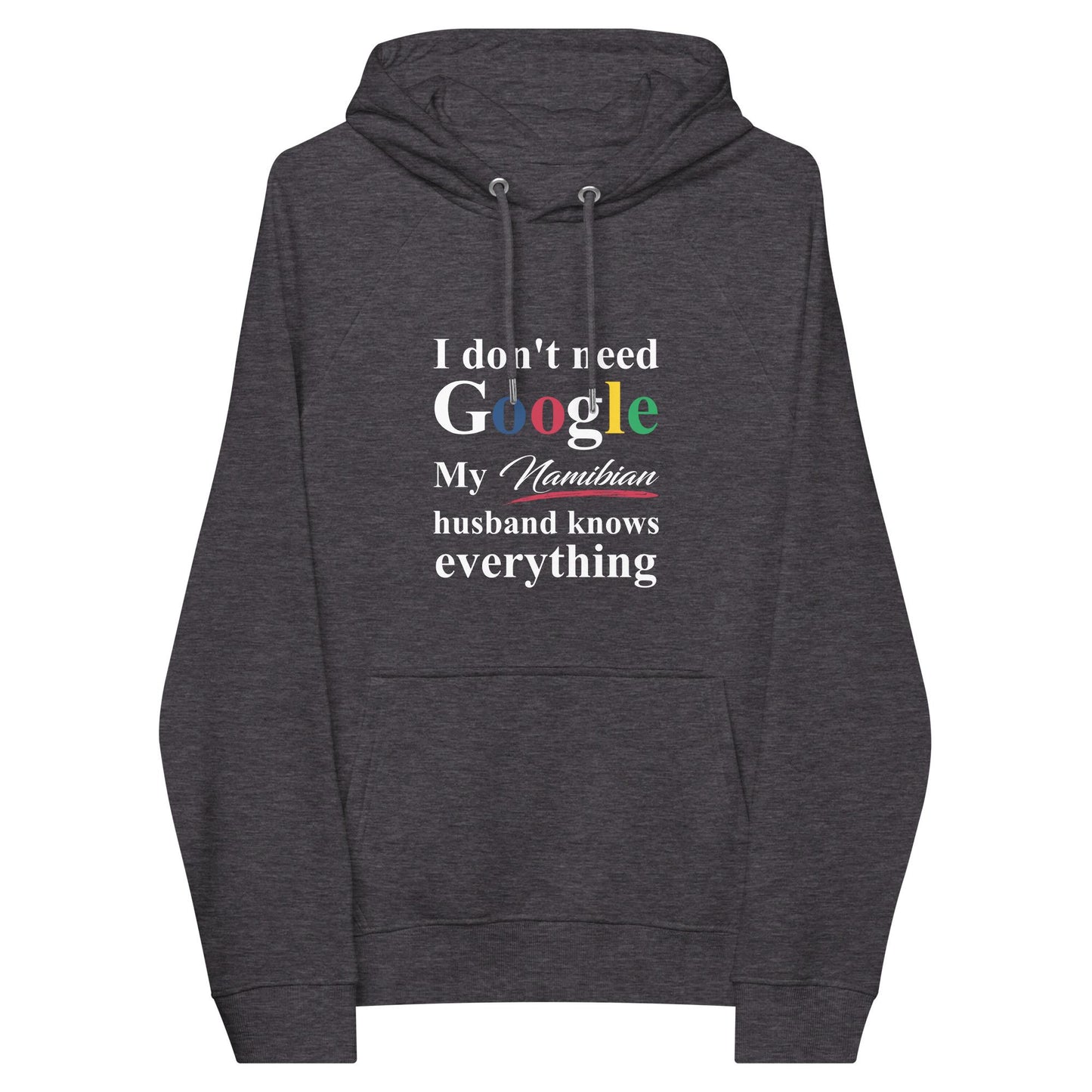 Namibian Funny Husband eco raglan hoodie