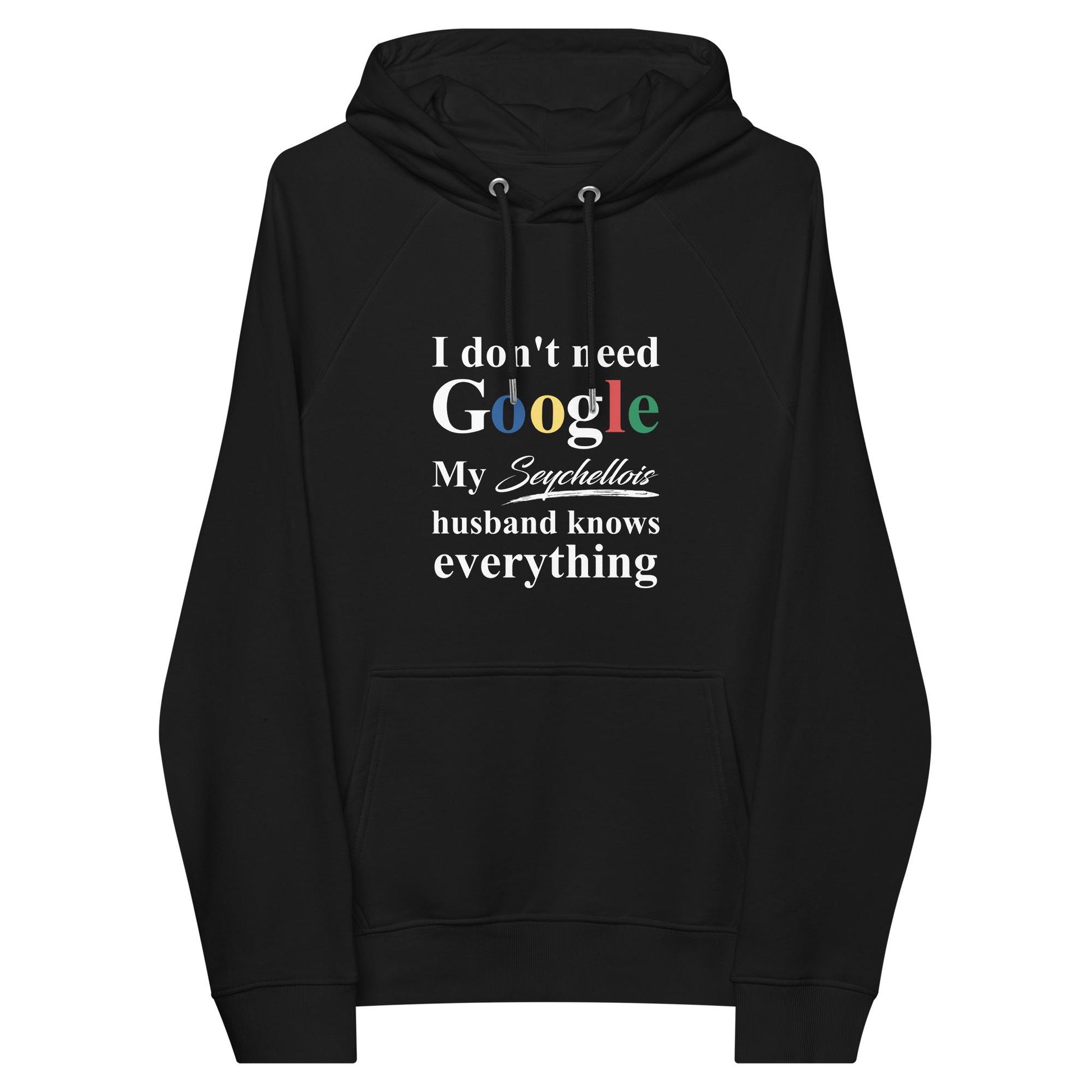 Seychellois Funny Husband eco raglan hoodie