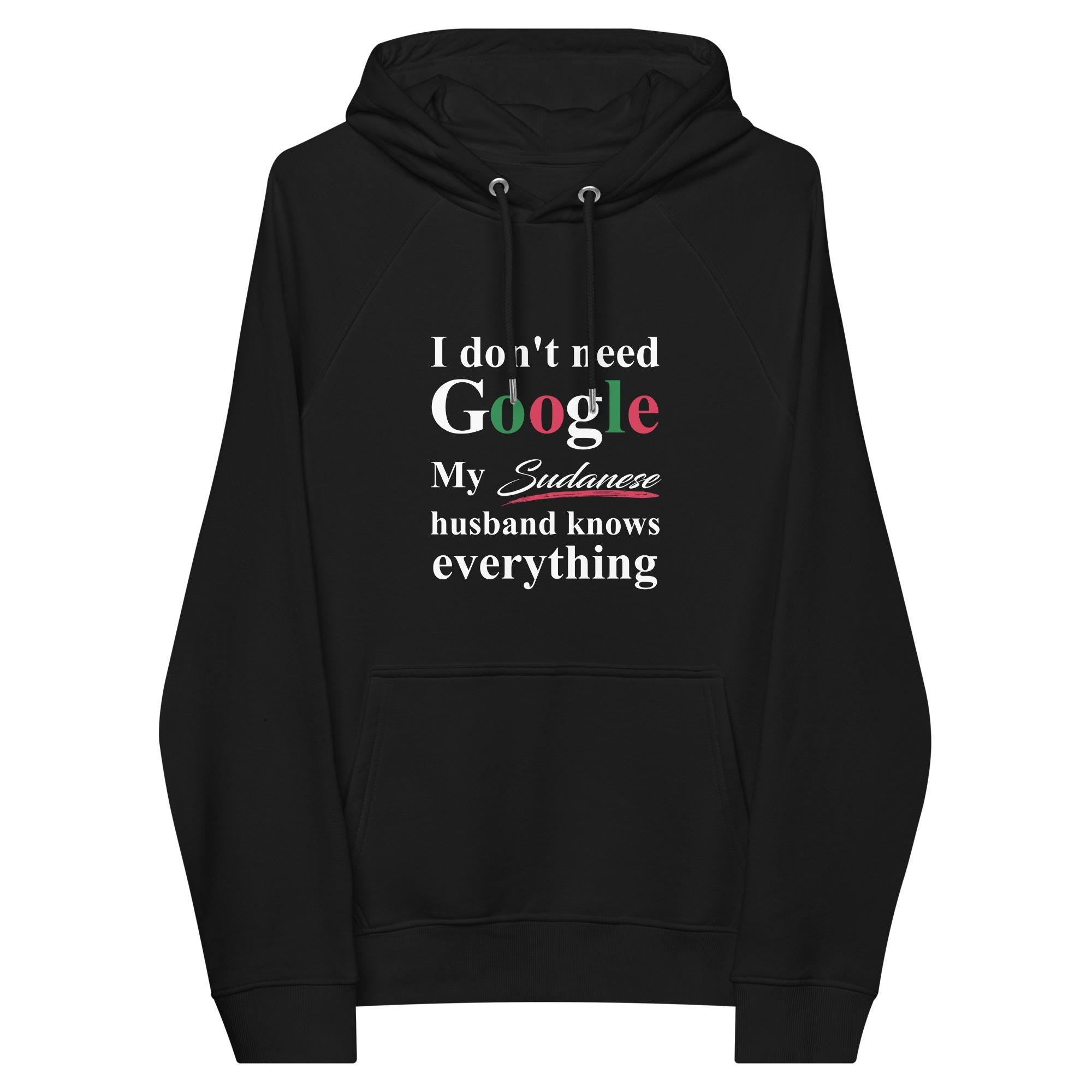 Sudanese Funny Husband eco raglan hoodie