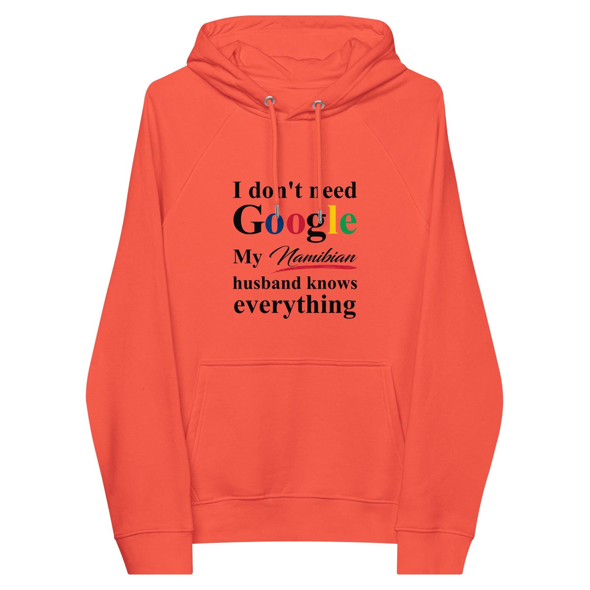 Namibian Funny Husband eco raglan hoodie